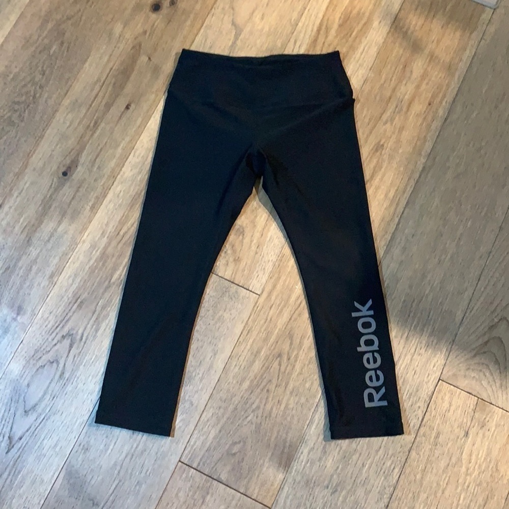REEBOK | black crop pants, size XS